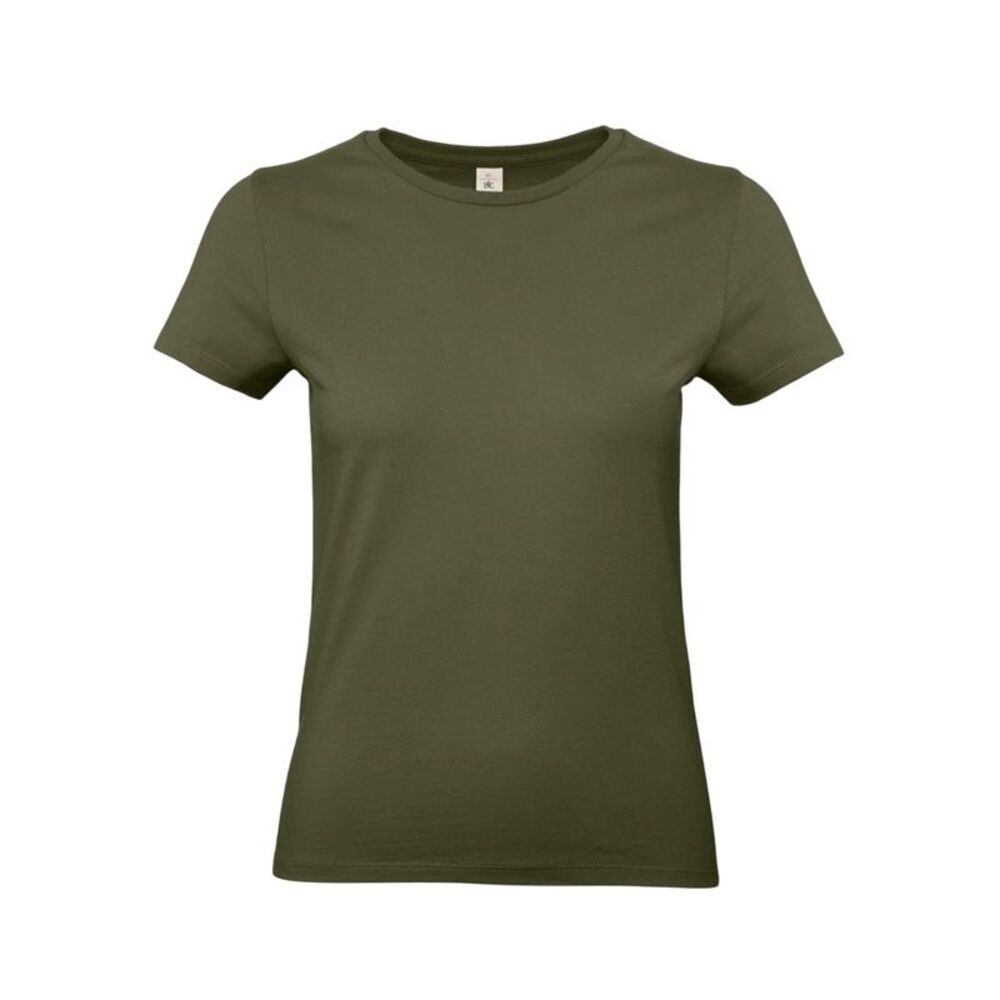 B&C Womens/Ladies E190 T-Shirt / Urban Khaki